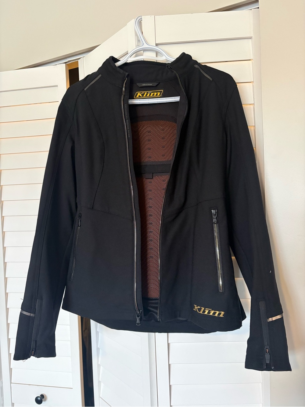 Klims Marrakesh Women's Black Motorcycle Jacket with armor pads- new w/out tags